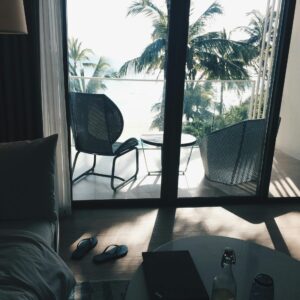 Midland Outdoor Patio Chairs with Cushions, Set of 2